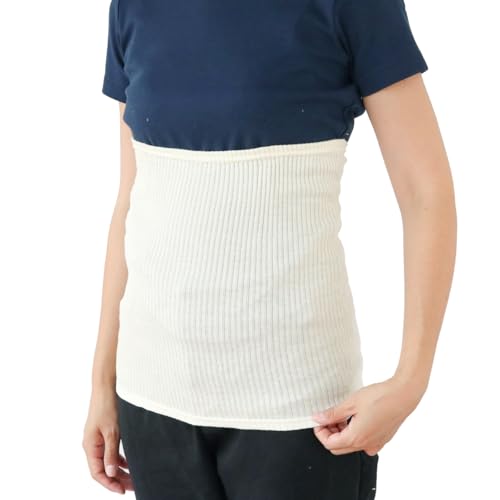 絹屋 シルクリブ腹巻 メンズ レディース 生成 長さ35cm 幅22cm SO4813 シルク 腹巻 妊婦 マタニティ 日本製 天然素材 かわいい おしゃれ