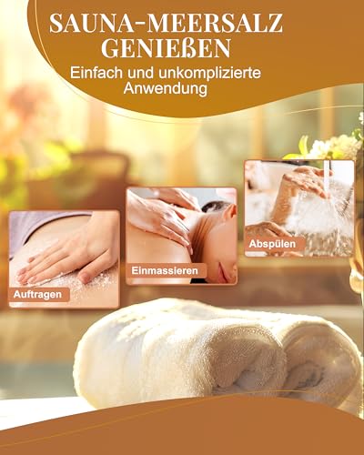 Frankonia BATH & SPA Sauna Salz Peeling Pfefferminze – 400 g Meersalz-Körperpeeling mit Jojobaöl & Vitamin E – Dusch- & Body Scrub für alle Hauttypen – Vegan & ohne Parabene – ohne Microplastik
