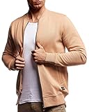 KOMBINIERMÖGLICHKEITEN: Die Herren Sweatjacke ohne Kapuze passt sich jeder Alltagssituation an und kann in verschiedenen Styles kombiniert werden. Eine coole, moderne und lässige Herren Jacke für Sommer, Herbst, Frühling sowie für warme Winter.