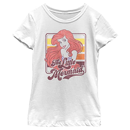 T-Shirt Ariel Petite Sirène en coton doux qui ne pique pas pour fille