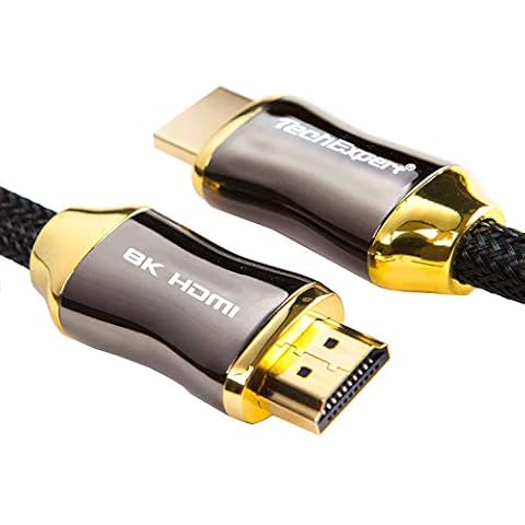 TechExpert HDMI 2.1 cable 8K 4K 120Hz Professional Ultra HD 2160p 1m 3.3feet 3D HDR 48GB / Sec eArc Cover