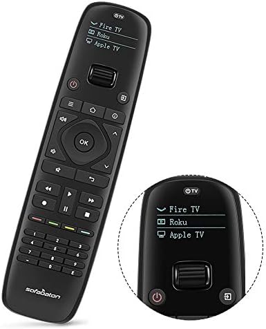 Updated SofaBaton U1 Universal Remote with OLED Display and Smartphone APP, All in One Universal Remote Control for up to 15 Entertainment Devices, Compatible with Smart TVs/DVD/STB/Projector so on