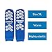 McKesson Unisex Slipper Socks Adult Size 7-1/2 to 10 Blue - 1 Pair