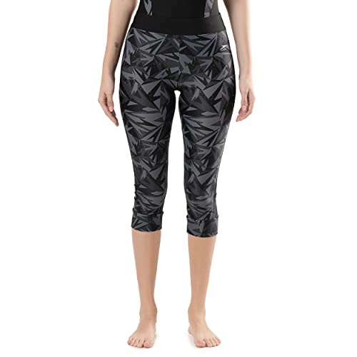Image of Speedo Women's Endurance 10 Boom Splice Printed Swim Capri