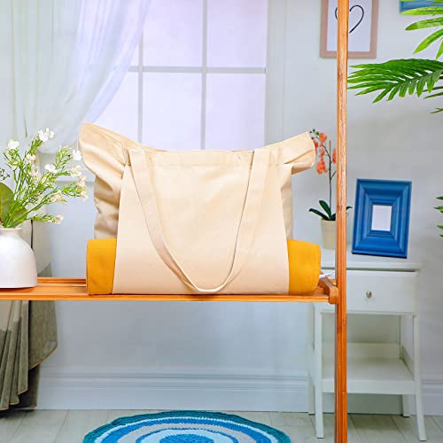 2 Pack Yoga Mat Bag Large Yoga Bags And Carriers Yoga Accessories Gym Bag Cotton Canvas Totes Bags Shoulder Bag With Yoga Mat Carrier Holder Carryall Tote For Workout Gear Travel Pilates Beach #TOP2