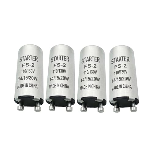 OSENCLO 4Pack FS-2 Fluorescent Starter for 14W, 15W,20W Fluo