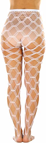 Image of ToBeInStyle Women's Large Mesh Fishnet Patterned Pantyhose Tights