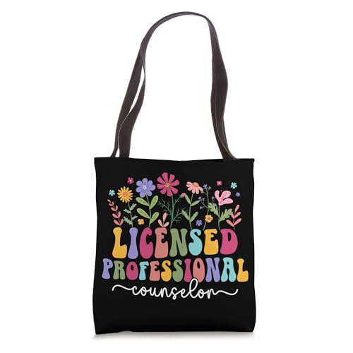 Licensed Professional Counselor Groovy LPC Appreciation Tote Bag miniatura 1