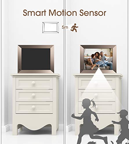 Dragon Touch WiFi Digital Picture Frame, 10 Inch IPS Touch Screen HD Display, Magnetic Stand, 16GB Storage, Motion Sensor, Auto-Rotate, Share Photos and Videos via App or E-Mail (Classic 10 Elite)