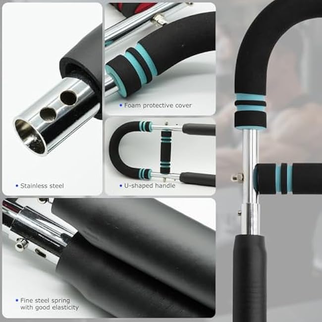 Twister Arm Trainer, 60-100lb Adjustable Chest Workout Equipment, Portable Power Twister Bar, Detachable Design, Arm Trainer for Men, Chest Trainer for Men, Shoulder Muscle Training, Fitness Anywhere