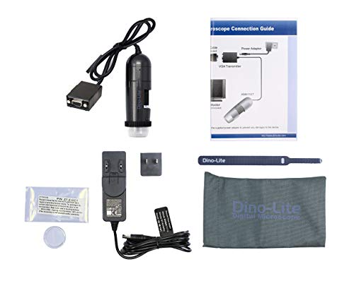 Dino-Lite Vga Digital Microscope Am4116Ztl – 800 X 600 Resolution, 10X - 90X Optical Magnification, Polarized Light, Long Working Distance #TOP5