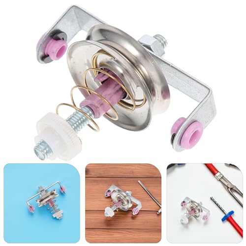 Miniatura 7 de Lifkome Tensor De Cinta De Acero Inoxidable Cilindro Cerámico Para Máquina De Tejer Accesorio De Tensión De Hilo Ajustable Para Fabricación Textil Piezas Para Máquinas De Coser Y
