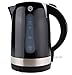 Price comparison product image MasterChef 525488 Electric Kettle, BPA-Free, Easy Maintenance, 1.7L, Steel, 1.7 liters, Black