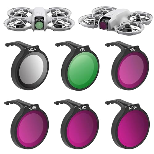 Filtres Pour DJI NEO (CPL + ND8 + ND16) - Protection Objectif Et Amélioration D'Image Pour Drone