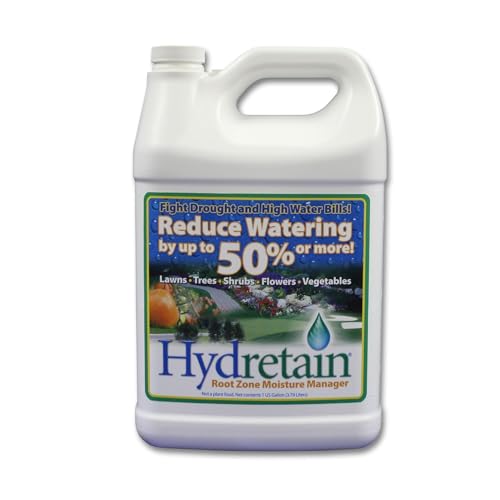 Hydretain Root Zone Moisture Manager Converts Soil Moisture to Plant-Usable Water for Drought Protection Reduce Watering 50% 3-Month Residual 15 000 Sq Ft Coverage (1 Gallon Concentrate)