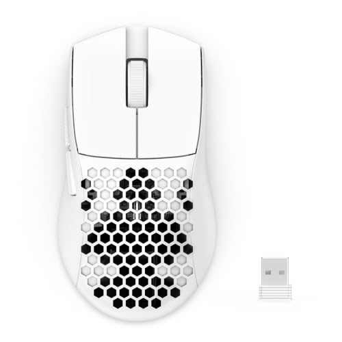 Image of Redragon M725 Honeycomb Shell Gaming Mouse Wireless Lightweight 49g -White