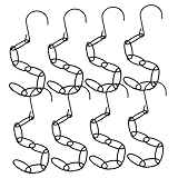 Fonction d'affichage : idéal pour magasins de détail et pour un usage domestique, ce support présente magnifiquement vêtements, améliorant l'attrait esthétique de n'importe quel espace, cintre de rangement, organisateur de cintre en métal