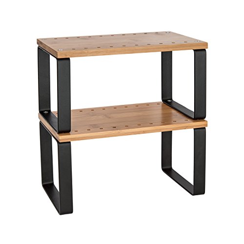 Sbs Stackable, Kitchen Counter. Pantry And Cabinet Organizer, Modular Shelves. 2 Shelves (9.5 Inch) #TOP7