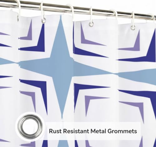 Rideau de douche en tissu polyester de qualité supérieure lavable en machine - 5