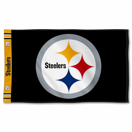 Pittsburgh Steelers Printed Header 3x5 Foot Banner Flag
