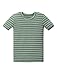 AVAUMA Stripe Pattern Newborn Baby Little Boys Girls Snug-Fit Pajamas Summer Short Sets Pjs Kids Clothes (JL/Olive Green)