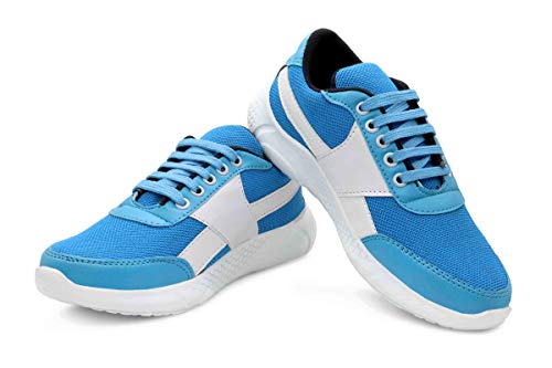 Image of SPEED STYLE Boys Sky Blue Synthetic Walking Shoes-UK3
