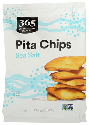365 by Whole Foods Market Sea Salt Pita Chip - Family Size, 16 OZ - image 1