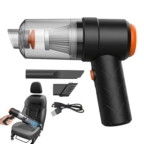 Aspirador de mano inalámbrico, potente, lavable y portátil, limpiador para coche, soplador de aire eléctrico – asientos, casa, cocina, animales, alfombra, sofá, ordenador