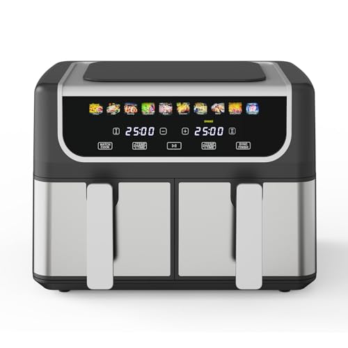 NEWBULIG Dual Basket 9.5 QT Air Fryer