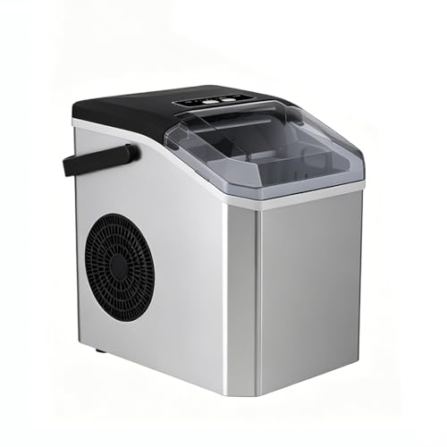 Fabricadora de Hielo Automática con Asa Plata Gris miniatura 1