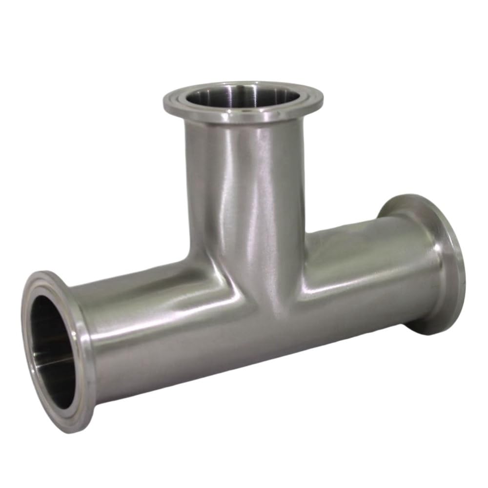 Trójnik sanitarny Tri-Clamp ze stali nierdzewnej 304-3-drożny łącznik tulejowy Tri-Clover(76mmPipe-89Ferrule)