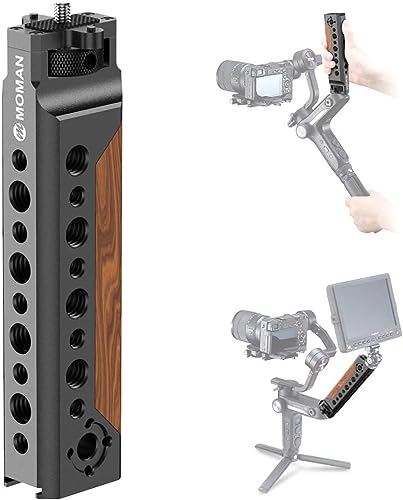 Image of Moman Gimbal Handle MG6 with Cold Shoe Comfortable Grip ARRI 1 /4 inch /3 /8 inch Threaded Hole for Gimbal Stabilizers Weebill for ZHIYUN WEEBILL S