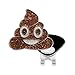 NAVIKA Poop Emoji Golf Ball Marker with Glitter | Magnetic Hat Clip Included | Fun Golfing Accessory | Emoji Themed Golfing Gift | Funny Ball Marker for Women or Jr Golfers