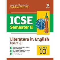 ICSE Semester-II English Literature 10th