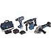 Produktbild Bosch Professional 0615990L51 18V System Bohrschrauber GSR 18V-28 Winkelschleifer GWS 18V-10 C Bohrhammer GBH 18V-26 (inkl 8.0Ah, 1xProCORE18V 4.0Ah Akku, Ladegerät, in Tasche)