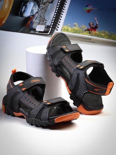 Image of ASIAN Mens VISTARA-17 Casual Sandals with adjustable velcro closure for easy wear with flexible fitting and trendy and stylish looks ideal for everyday use for mens as well as boys