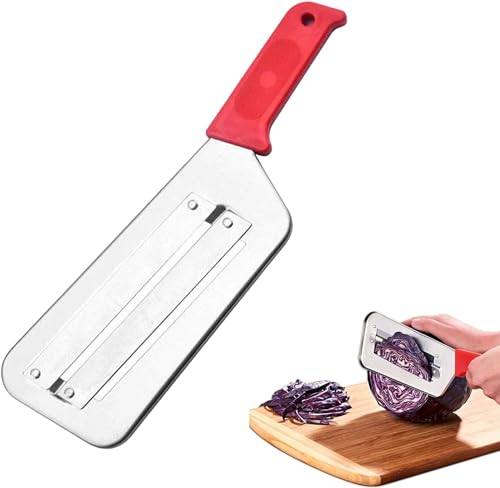 Stainless Steel Double Slicer Kitchen Vegetable Knife Shredder Cabbage Shredder Onion Slicer Salad Chopping Knife