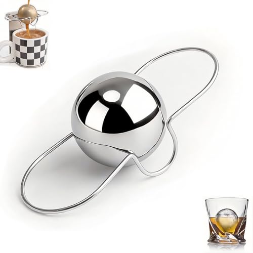 Bola enfriadora reutilizable de acero para espresso 1 unidad miniatura 1
