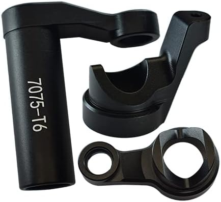 GPM - Juego de 3 piezas mejoras de aluminio 7075-T6 Servo Saver Set 18 4Wd Sledge Monster Truck (95076-4) RC Cars (negro)