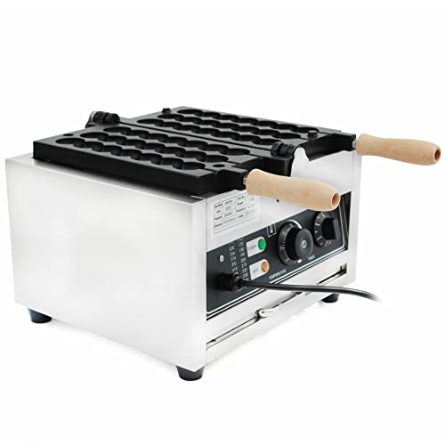 1500W Edelstahl Waffelbissen Kommerzielle Bubble Waffeleisen Waffelball Maker Antihaftbeschichtung 50~300℃