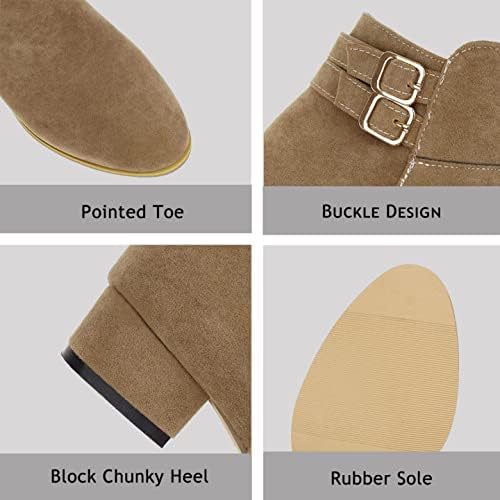 Vimisaoi Womens Outdoor Chunky Booties