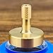 DjuiinoStar Premium Brass Spinning Top: 5-11 Minutes, Lengthened Stem, Easy to Twirl, CNC Machined, Great Time Killer, EDC Fidget Toy DST-805