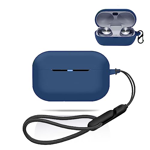 Technics EAH-AZ80 �p �P�[�X �J�o�[ �yNOUKAJU�z ���C�����X �C���[�z�� �V���R�� �ی�P�[�X �i�J���r�i�t��+�X�g���b�v�t�� �j �����h�~ �L�Y�h�~ �ϏՌ� �����[�d�\ �h�� �h�o (�u���[)