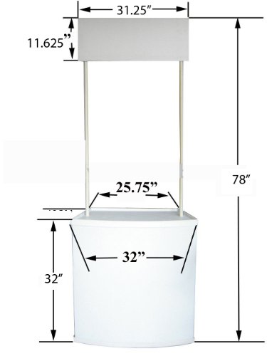 Promotion Counter Table Kiosk Trade Show Display Supermarket Demo Pop up Booth - Thumbnail 3