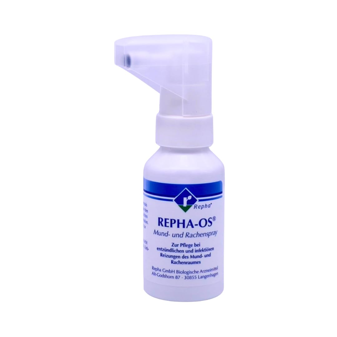 Repha-OS Mund- und Rachenspray 3x 30 ml I Pflege bei entzündlichen & infektiösen Reizungen im Mund- & Rachenraum I zuckerfrei & pflanzlich I gegen Mundgeruch I Spar-Set plus Pharma Perle give-away