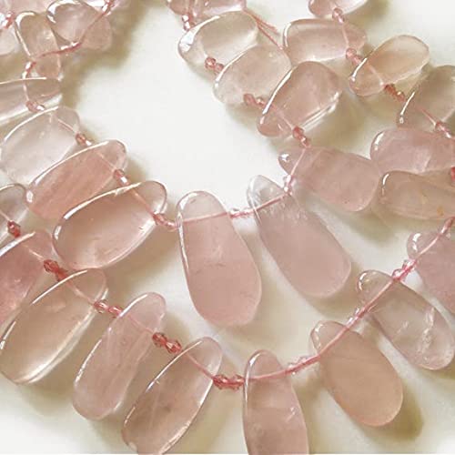 Quartz rose briolettes perles minérales naturelles pour création bijoux DIY