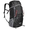 G4Free Lightweight Packable Hiking Backpack 40L Travel Camping Daypack(Black)