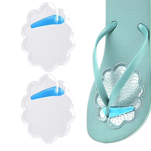 Aufquwk Protectores de Dedos para Sandalias - Almohadilla para Dedos del Pie en Chanclas,Soportan Almohadillas Transpirables Amortiguadoras Autoadhesivas Para Zapatos De Hombre Y Mujer Viaje Y Playa