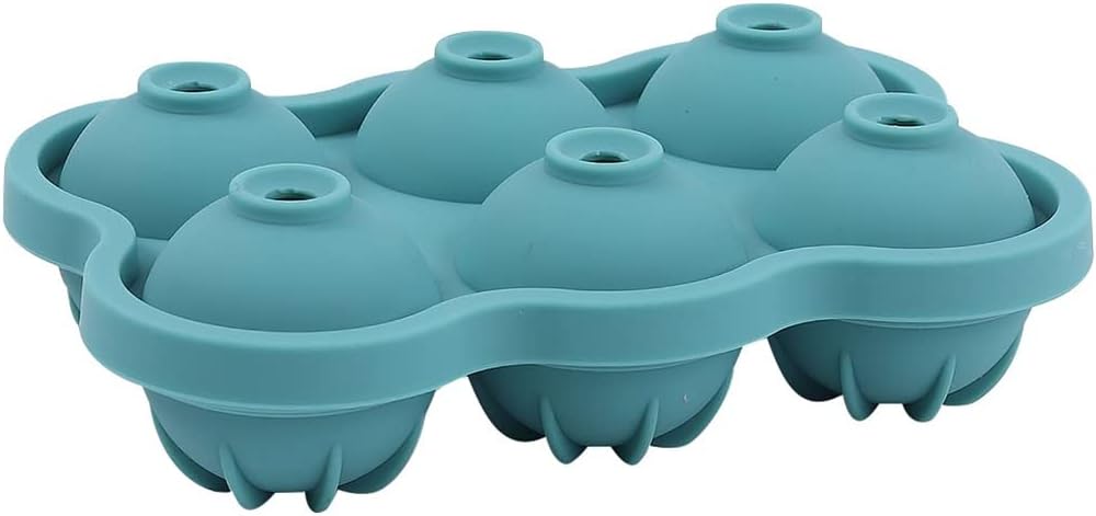 Ice Cube Home-Made Ice Cube Storage Box Ice Maker Food-Grade Quick- Ice Tray with Lid (Pink. 15x5 cm) (Dark Green 15x5 cm)