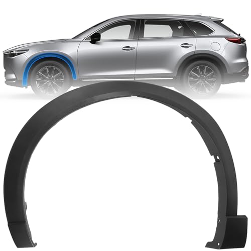 Left Front Side Fender Trim Molding Compatible with Mazda CX-9 2016-2023 Replace# TK4851W30D MA1290105 Front Driver Side Fender Flare Wheel Molding Trim by Orceed - Used condition - US$104.82